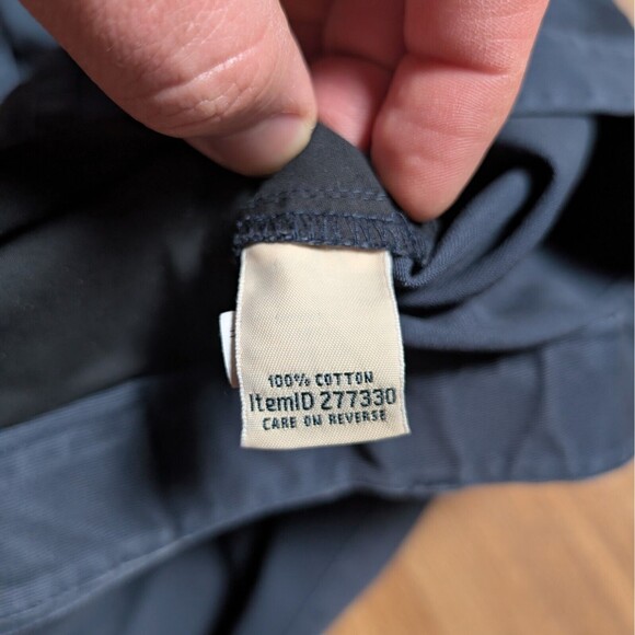 LL Bean Wrinkle-Free Bayside Pants Womens 14 Reg Classic Fit Chinos Blue - Picture 5 of 11